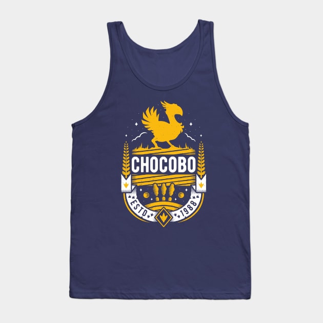 Chocobo Emblem Tank Top by Alundrart